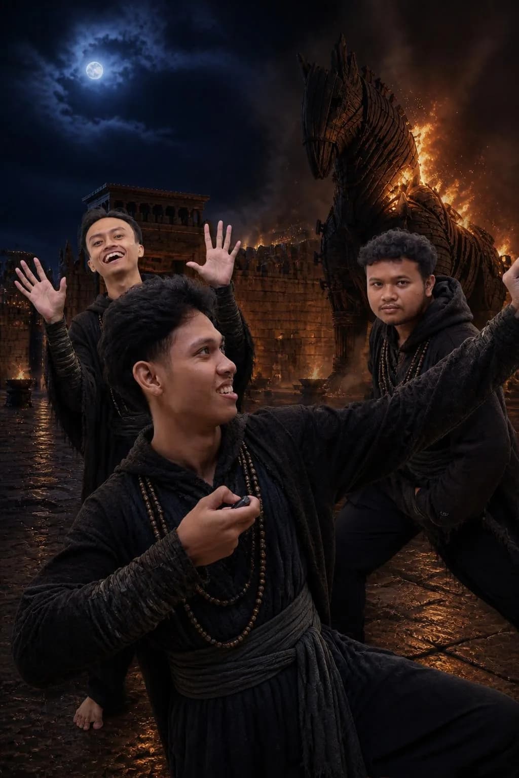 Foto AI grup bertema petualangan fantasi, variasi 1