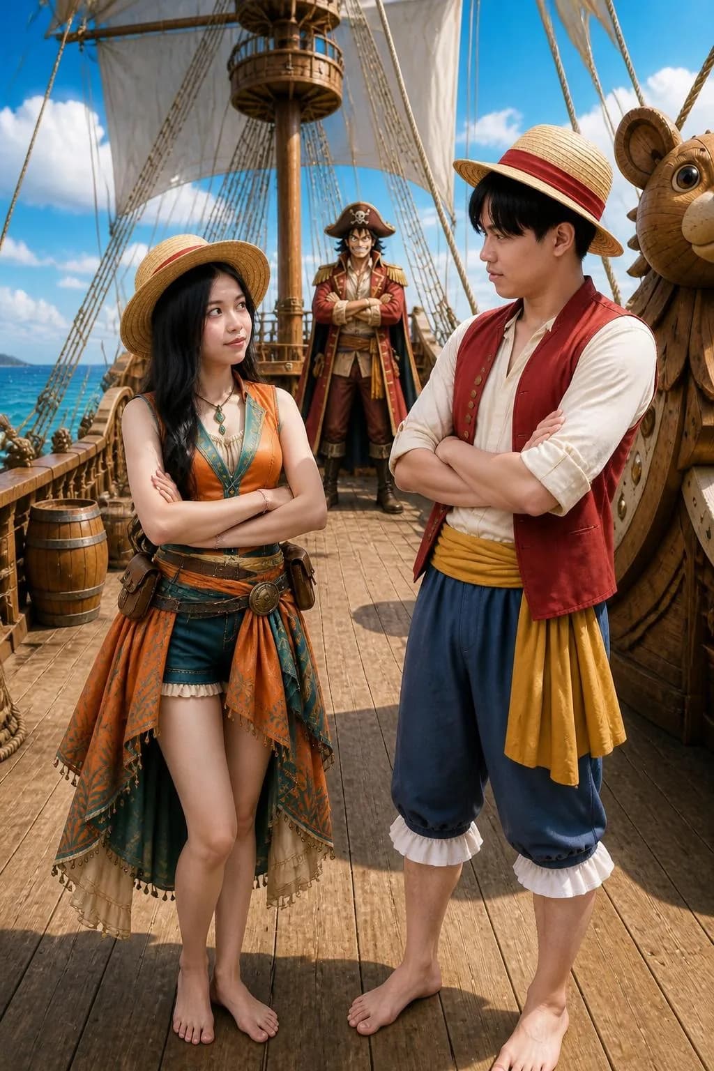 Foto AI couple dengan tema fantasi, variasi 4