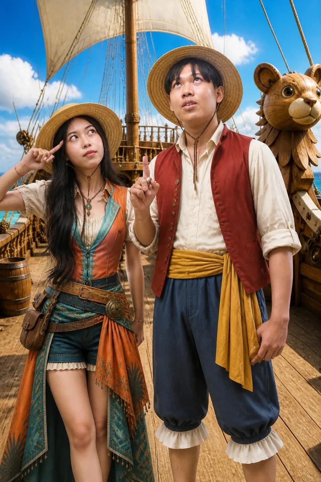Foto AI couple dengan tema fantasi, variasi 6